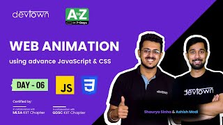 [LIVE] DAY 06 - Web Animation using Advance JavaScript & CSS  | COMPLETE in 7 - Days screenshot 5