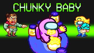 Turning into a CHUNKY BABY in Among Us?! *NEW MOD*