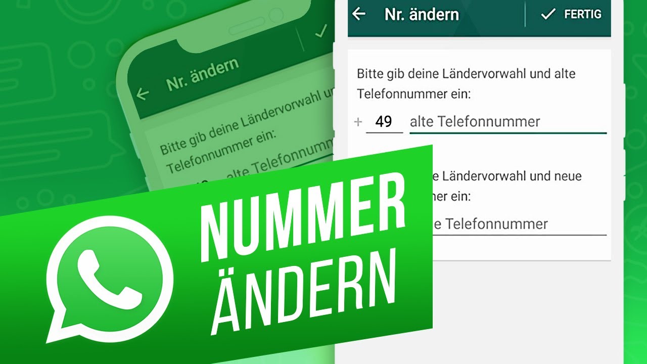 WhatsApp Nummer ändern für Android-Nutzer - YouTube