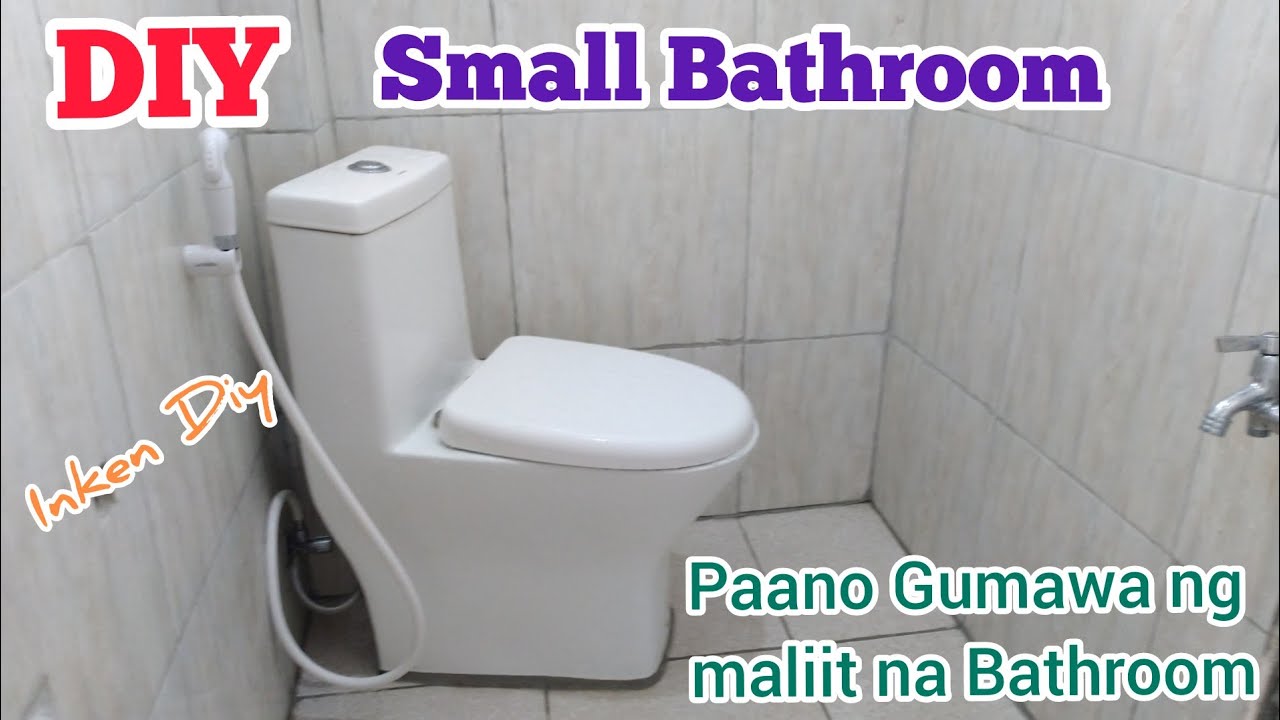 DIY Small Bathroom/Paano Gumawa ng Maliit na Bathroom ng mag isa Inken