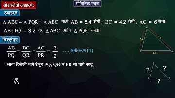 10th Maths 2 | Chapter#04 | Topic#01 | समरूप त्रिकोणाची रचना | Marathi Medium