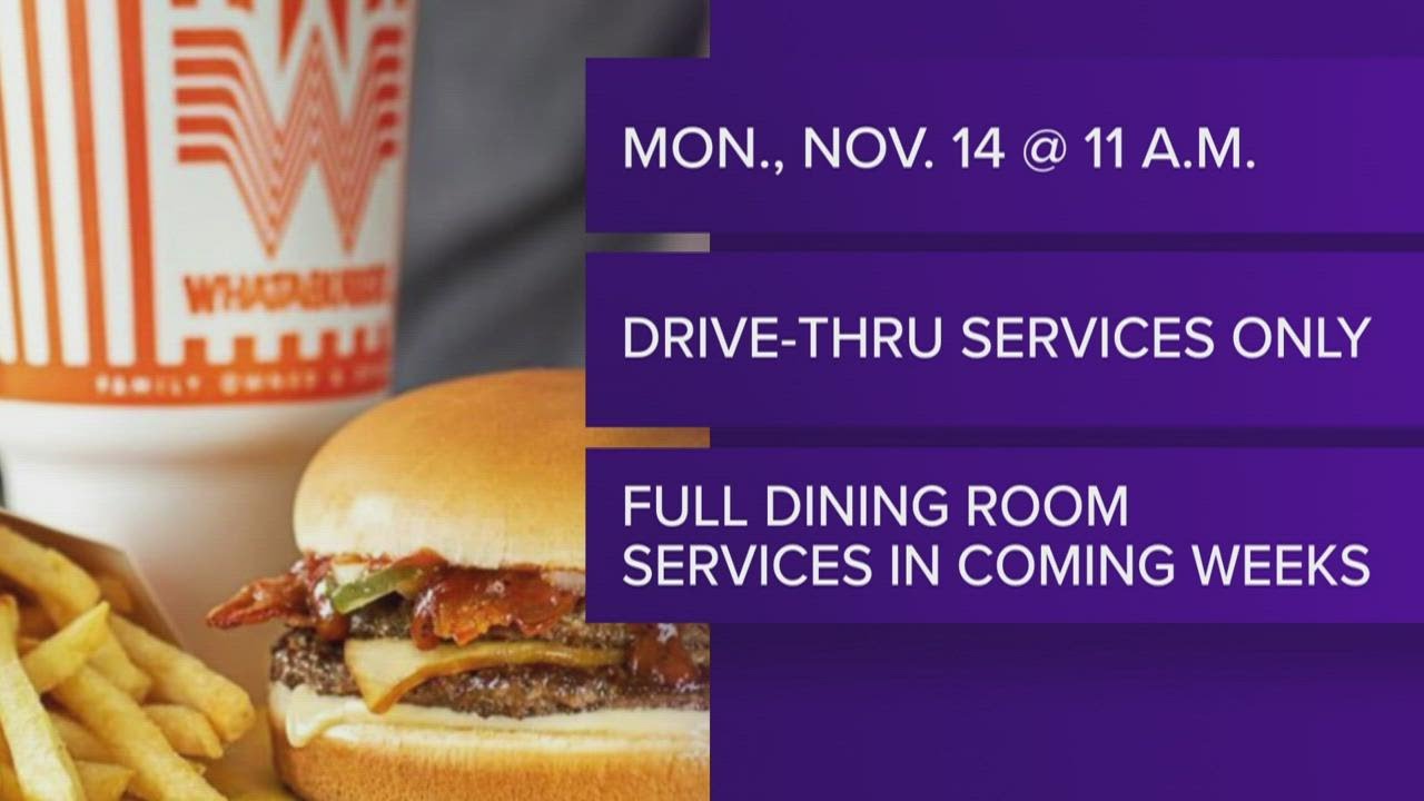 Whataburger opens Nov. 14 in Cordova with drivethru service only YouTube