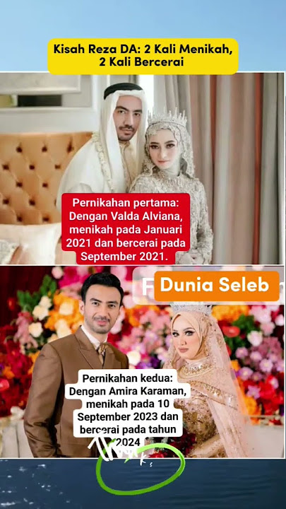 kisah Reza DA, 2 kali pernikahan yang berakhir perceraian #shortsfeed #shortsvideo #shorts #viral