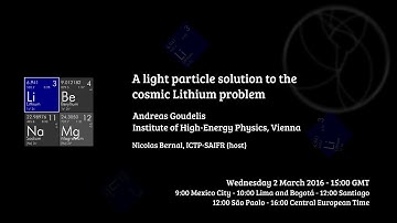 [W19] Andreas Goudelis: A light particle solution to the cosmic Lithium problem
