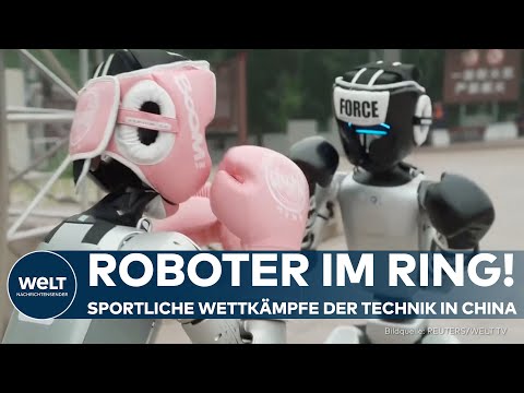 ROBOTER WETTKÄMPFE: Joggen auf der Mauer, Kämpfen im Ring – Humanoide Roboter zeigen, was geht