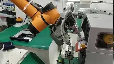 Labeling and inspection with Aubo i5 cobot