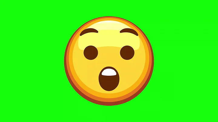 Astonished Face Animated Emoji in Green Screen (4K Quality + Free Download Google Drive Link)