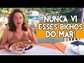 GRINGA provando FRUTOS DO MAR no BRASIL pela PRIMEIRA VEZ