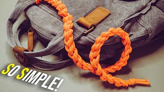 QUICK DEPLOY Way To Carry Paracord | Daisy Chain Sinnet METHOD