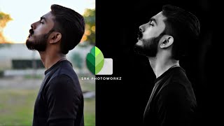 Black and white dark tone portrait effect in snapseed | black and white photo editing screenshot 5