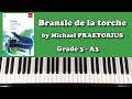 ABRSM Grade 3 Piano (2019 & 2020): A3 - PRAETORIUS Bransle de la torche