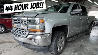 Fixing A Sideswiped Chevrolet Silverado In 8 Hours!