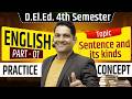 UP DELED 4TH SEMESTER ENGLISH CLASSES / Sentence and Its Kinds (Part 01) / UP DELED CLASSES