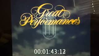 PBS Great Performances 1987-1988 Funding Credits