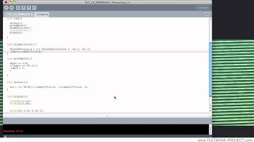Processing Tutorial 23 - SPRINGS 2D