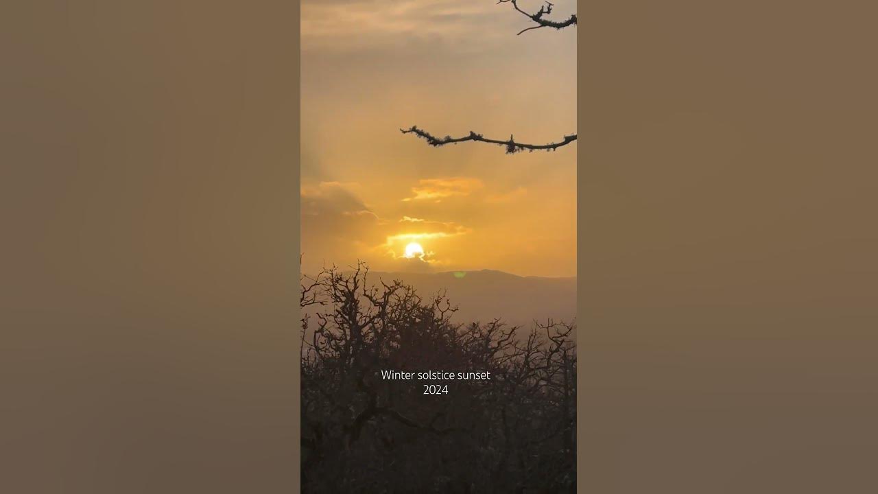 Beautiful winter solstice sunset 2024 YouTube