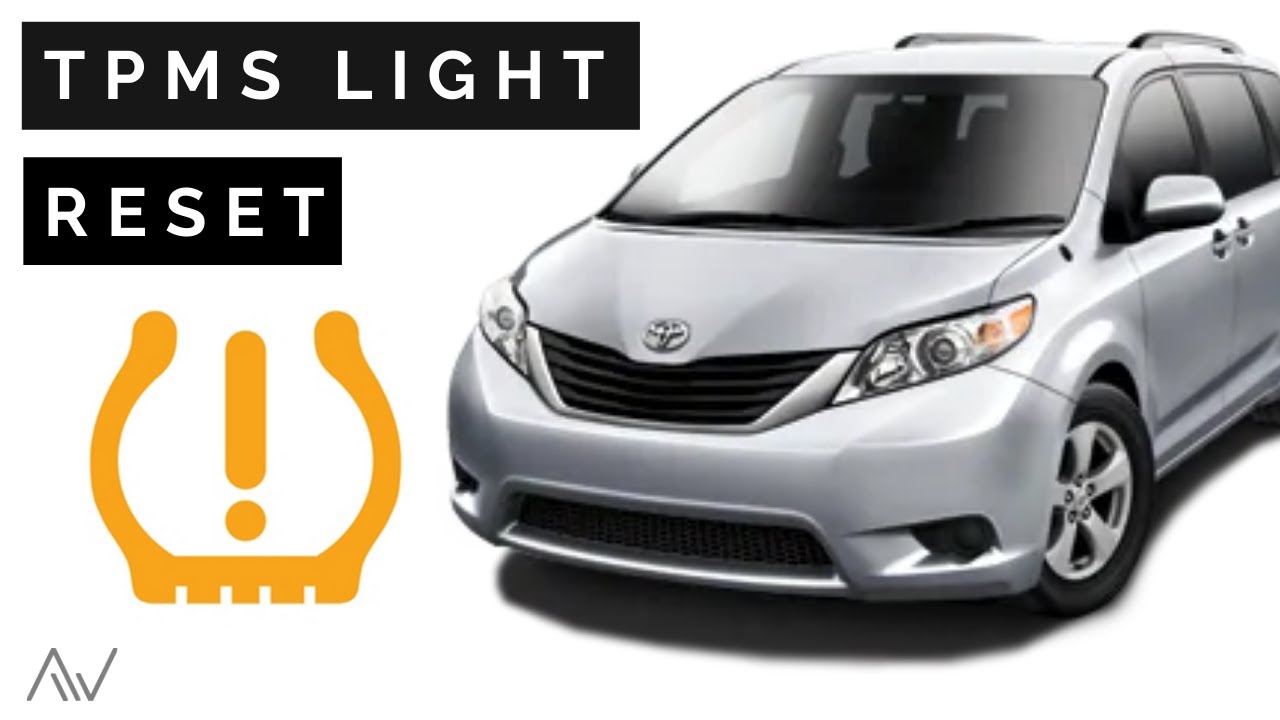 How to reset the low tire pressure light on a Toyota Sienna - YouTube