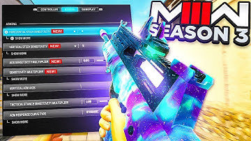 *NEW* BEST SETTINGS FOR MW3 After SEASON 3 UPDATE! 🚨 (Modern Warfare 3 Graphics, Controller, Console