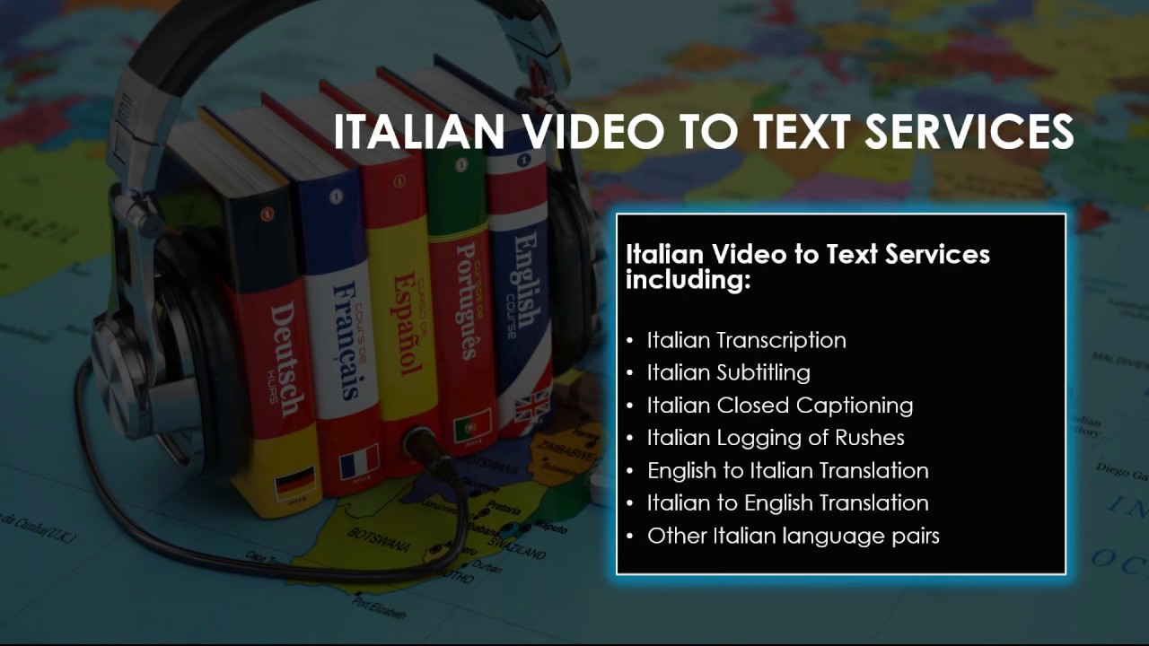 Italian Subtitling and Translation Services