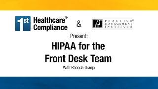 HIPAA for the Front Desk Team