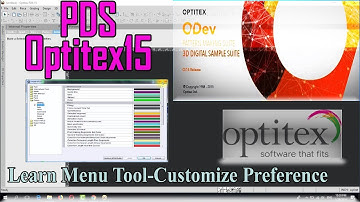 Learn Optitex:How to use function in Menu Tool-Customize & Preference