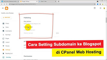 Cara Setting Subdomain ke Blogspot di CPanel Web Hosting