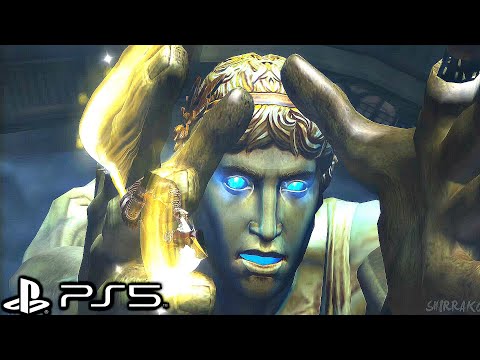 God Of War 2 Remastered (PS5) - Colossus Of Rhodes Boss Fight (4K 60FPS)