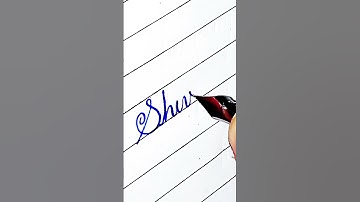 writing a name "Shivani" in cursive #shorts