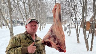 СОЧНОСТЬ ЭТОГО МЯСА ЗАШКАЛИВАЕТ! ГОВЯЖЬЯ НОГА В ЖЕЛУДКЕ ! ENG SUB #мясо #рецепт #говядина