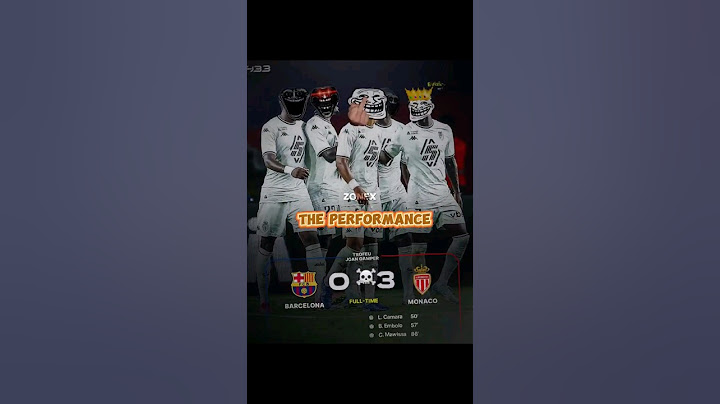 Monaco destroy Barcelona 🤯#shorts #trending #football #funny