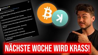 Nächste Woche wird KRASS: BTC vor der Entscheidung!