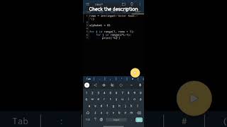 Python Program to Print Right Triangle Character Pattern #shorts #shortsvideo #youtubeshorts #viral