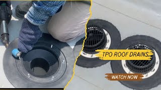 Roof drains | TPO Membrane Laminated Siphonic roof drains #waterproof