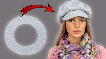Cap in 5 minutes — SIMPLE and WITHOUT A PATTERN! (Anyone can do it!)