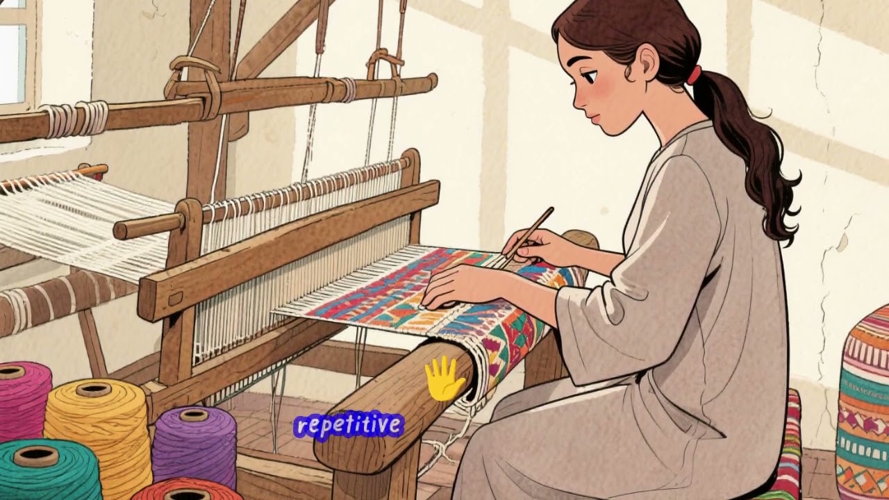 🧵🇲🇦 How Kawtar Weaves a Traditional Moroccan Carpet by Hand | Real Zrabi Making