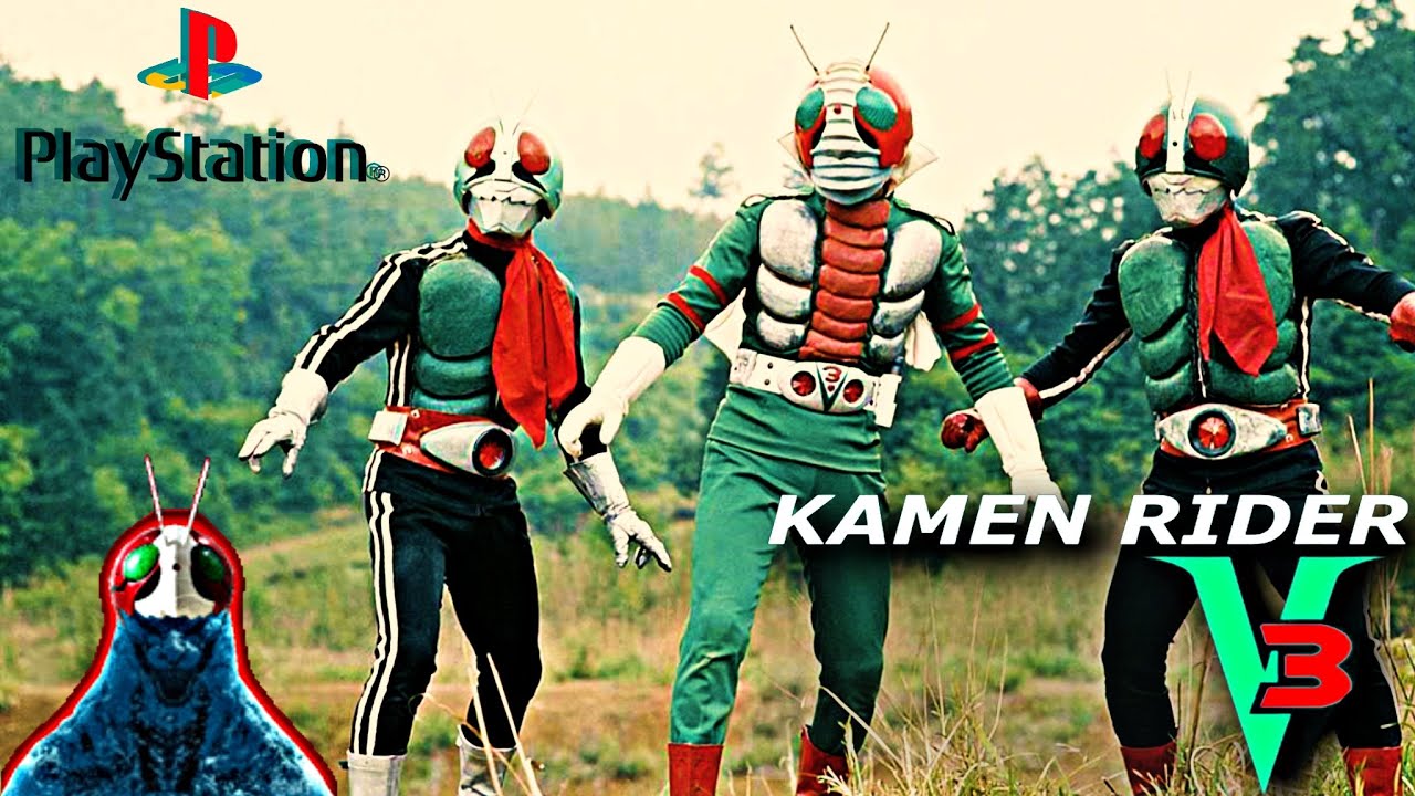 [PS1] KAMEN RIDER V3 | KAMEN RIDER 1 e 2 - Modo História - YouTube