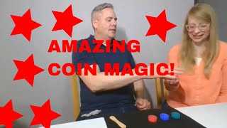 Amazing Coin Trick - The Mental Coin - Live Performance!