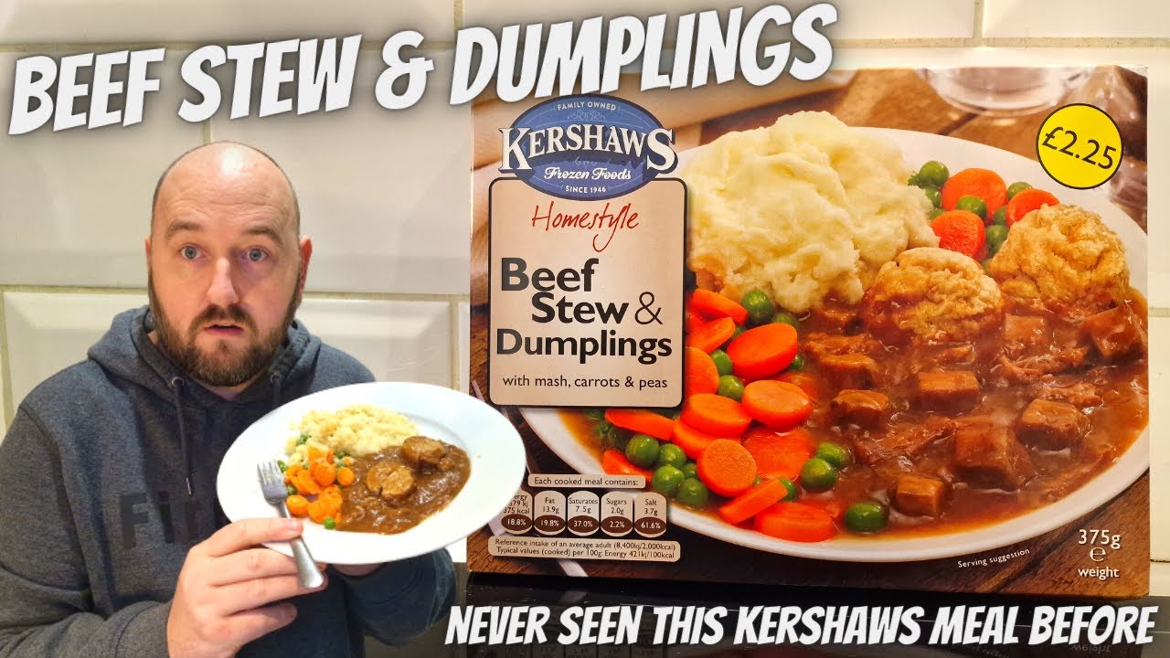 BEEF STEW AND DUMPLINGS | Kershaws WINTER WARMER | Never Seen This Before | FOOD REVIEW | Poundland