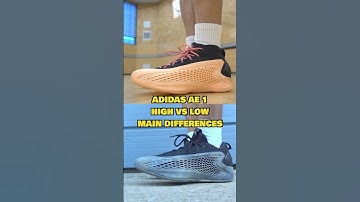 Adidas AE 1 Low and High Main Differences! #adidas #anthonyedwards #ballislife #basketballshoes