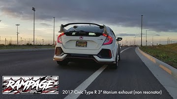 RAMPAGE 3" Titanium Exhaust- Honda Civic Type-R FK8