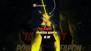 Top 5 most powerful weapon in #jujutsukaisen #anime