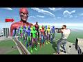Franklin vs Colorful Spider-Man 😱 | Indian Bike Driving 3D