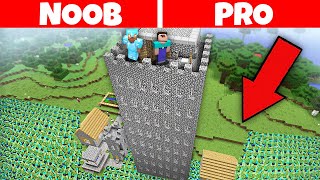 I BUILT A HIGH BASE DEFENSE AGAINST AN ARMY ZOMBIES IN MINECRAFT ? 100% TROLLING TRAP !