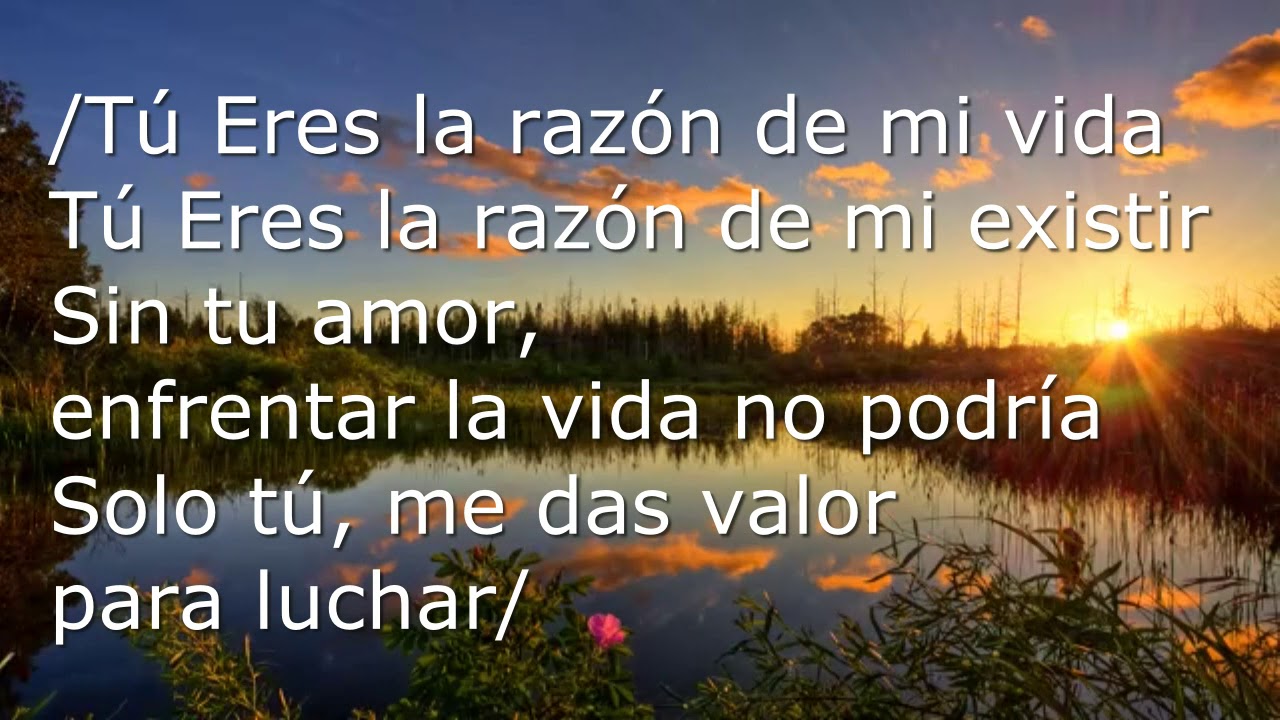 Tu Eres La Razon De Mi Vida
