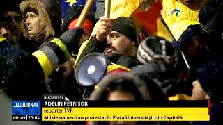 Transmisiunea în direct de la ora 20 de la protestul din 20 ianuarie.