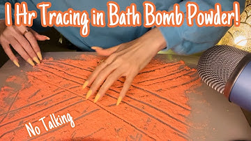 ASMR  * 1 Hour of Tracing in Powder * Scratching * No Talking* ASMRVilla