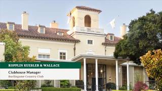 Clubhouse Manager Career Opportunity at Burlingame Country Club
