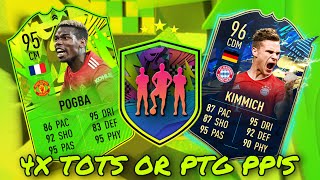 OPENING 4X TOTS OR PTG PLAYER PICKS  - #FIFA21 ULTIMATE TEAM