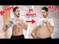Who Can Gain The MOST Weight In 24 Hours!