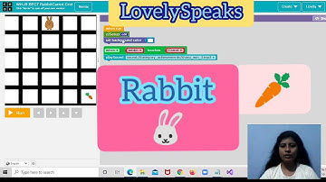 PDF BEG-T RABBIT-CARROT BUNNY GET🥕 #code.org #block #scratch #WhiteHatJr  BLOCK MODE 👆 #lovelyspeaks